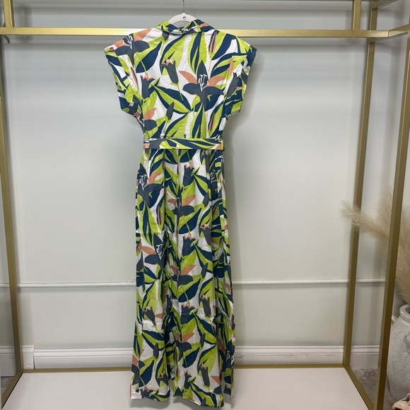 PROSPERINA JOCELYN MULTI FLORAL PRINT COTTON MAXI DRESS - Picture 8 of 8